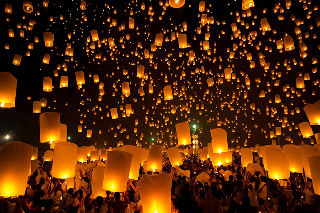 japanese flying lantern