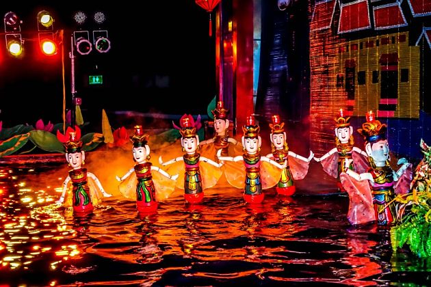 Water puppet show in Hanoi