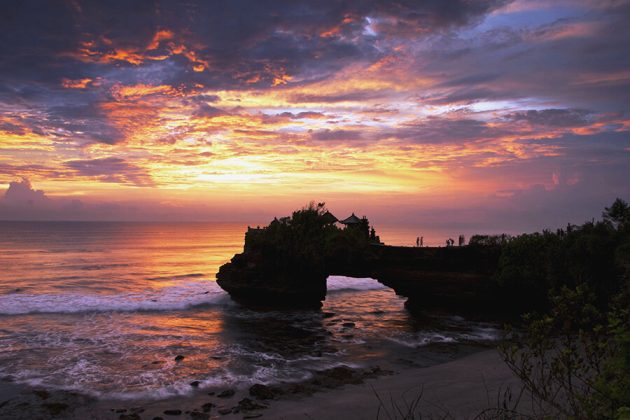 Sunset at Tanah Lot Temple