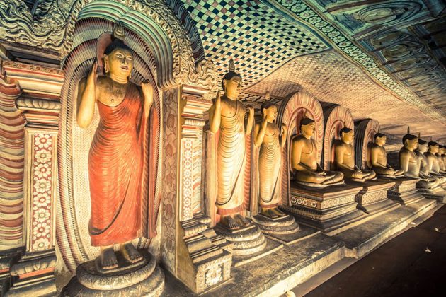 Dambulla Cave Temple in Sri Lanka