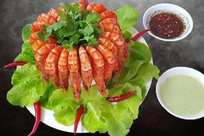 Tiger Prawn steamed in coconut juice